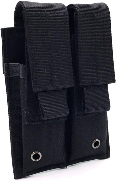 Tactical MOLLE Double Magazine Pouch 600D Nylon 15 cm×10 cm – Fits Double‑Stack 9 mm Pistol Mags