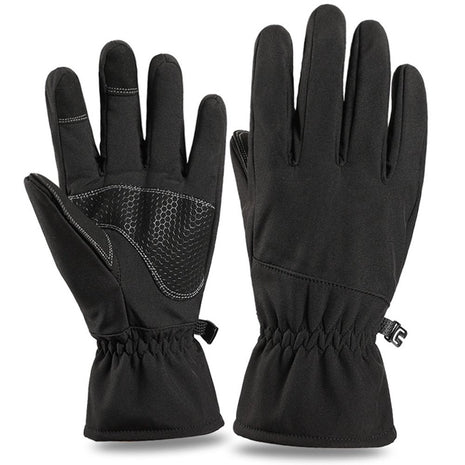 Finger Gloves – Winter Outdoor Waterproof Camouflage Multi‑Black – Thermal Gloves for Skiing, Riding & Cold Weather Activities