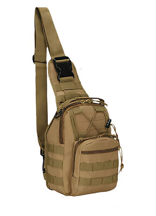 Tactical Sling Bag 6L Oxford Cloth Crossbody Daypack – Waterproof MOLLE Shoulder Pack