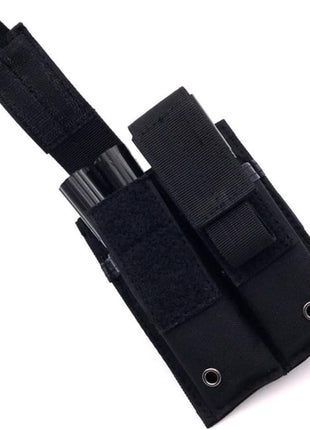 Tactical MOLLE Double Magazine Pouch 600D Nylon 15 cm×10 cm – Fits Double‑Stack 9 mm Pistol Mags