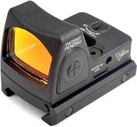 Mini Red Dot Reflex Sight Scope 1–30× – Adjustable LED Brightness + Universal Rail Mount – Black