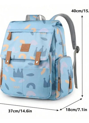 Diaper Backpack Bag 25L Waterproof, Bottle Holders & Wipe Pocket – MS-24.