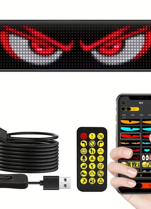 Flexible LED Matrix Panel 16x64 Pixels - Programmable, USB Powered, App Controlled