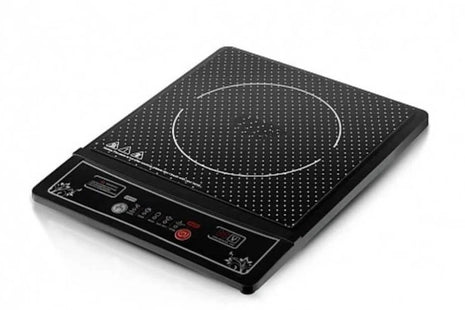 Induction Cooker 2000W Ceramic Glass – Compact Electric Infrared Cooktop with Touch Controls & LED Display – Black