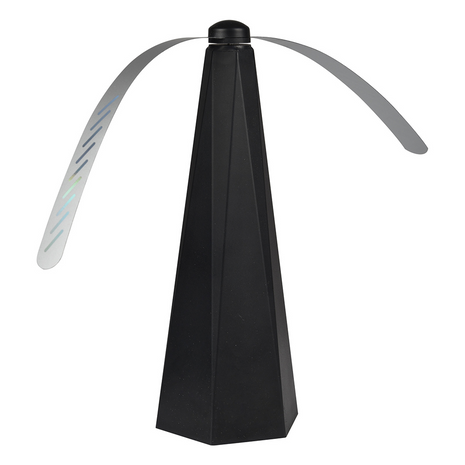 Fly Repeller Fan – Insect Deterrent with Soft Blades – Tabletop Battery Operated – Black