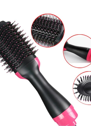 One Step Hair Dryer & Volumizer 1000W with Ionic Ceramic Oval Brush – Black & Pink