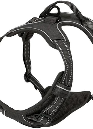 Tactical Dog Harness Medium Oxford Nylon with Dual D-Rings & Quick-Release