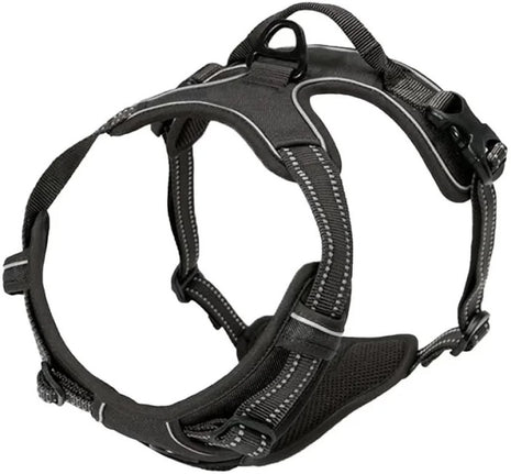 Tactical Dog Harness Medium Oxford Nylon with Dual D-Rings & Quick-Release