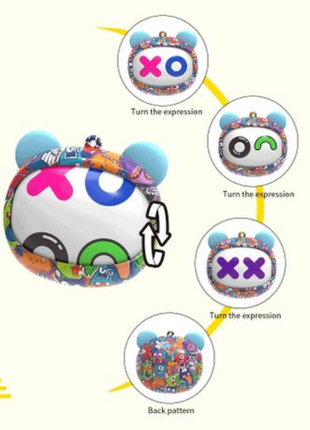 Face Change Bluetooth Earphones G05D 30mAh Battery + 200mAh Dock – Bluetooth 5.4, Type-C Charging, 10–15m Range