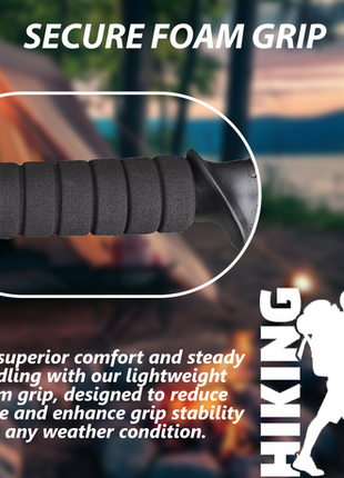 Lightweight Aluminum Telescopic Trekking Pole – Anti-Shock Hiking & Walking Stick (Single Piece)