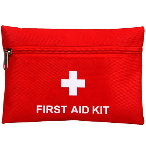 Emergency First Aid Kit 20cm – Portable Pouch with Medical Supplies – Red