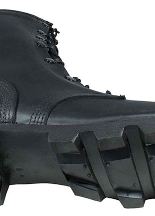 Leather Combat Boots with Vulcanized Rubber Panama Sole – Water-Resistant (UK 6)