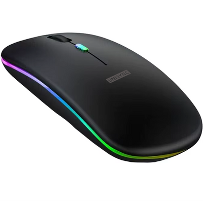 UNISYNC Wireless Mouse 1600 DPI – Bluetooth 5.0 2.4GHz Dual Mode – Silent Click – Rechargeable