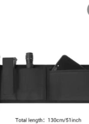 Generic Tactical Belt 130 cm Polyester & Neoprene Concealed‑Carry System – Black