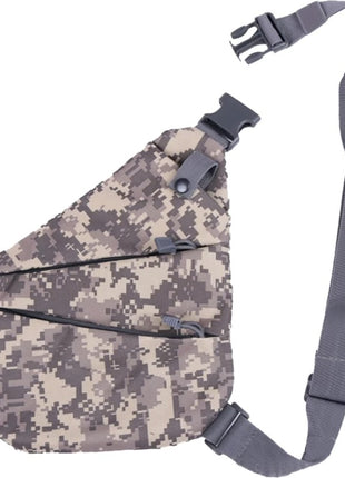 Tactical Chest Sling Bag 23.5×18 cm 600D Oxford Nylon Right Shoulder Anti‑Theft