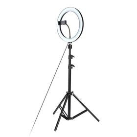 10 Inch LED Ring Fill Light With 200 cm Tripod Stand, Phone Holder & Ball Head - 26 cm