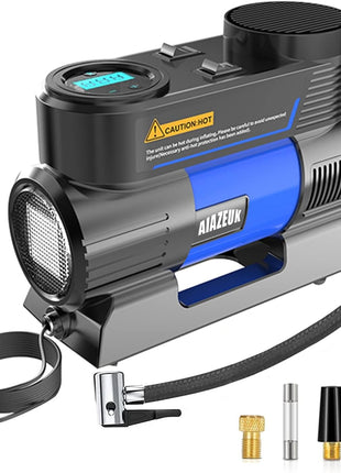 Portable Air Compressor 150PSI 35L/min – Digital Tyre Inflator with LED Light & Auto Shutoff