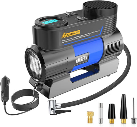 Portable Air Compressor 150PSI 35L/min – Digital Tyre Inflator with LED Light & Auto Shutoff