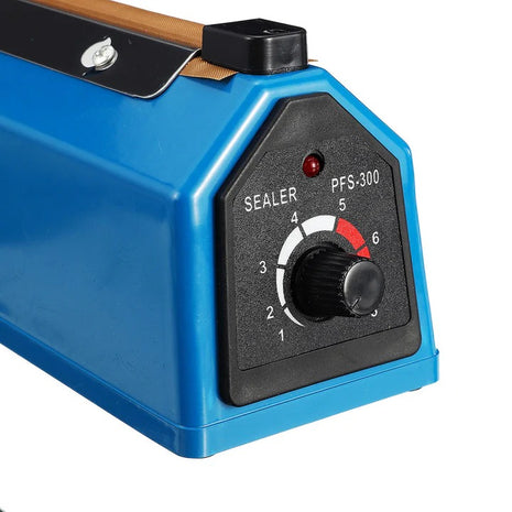 Plastic Film Sealer 200mm – Metal Body Heat Bag Sealer with Adjustable Timer – Blue