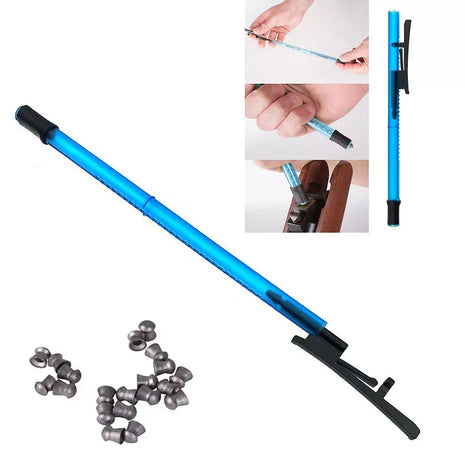 Pellet Loading Pen for Break Barrel Air Rifles – Fast Reload Tool with Visible Tube – Blue Plastic