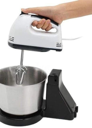 Electric Stand Mixer 2.0L 270W ABS Housing with Stainless Steel Bowl, 7-Speed Settings, Beaters & Dough Hooks