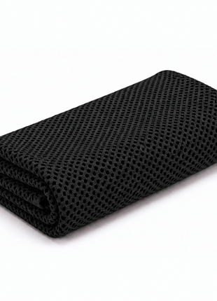 Instant Cooling Polyester Towel 30 x 87 cm Reusable Quick Dry Sports Gym Travel Towel Individually Packed -Black