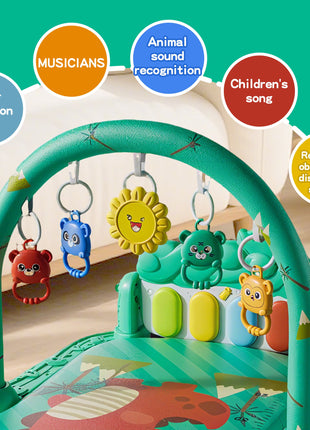 Piano Fitness Rack Baby Play Mat – Multi-Function green