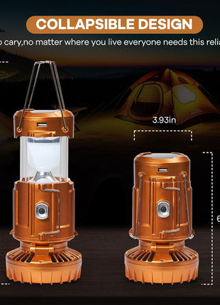 30W Solar Rechargeable Camping LED Light with Fan – ABS Portable Lantern, Bright/Dim Modes, 110-220V C7 Charging Copper