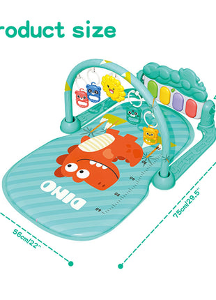 Piano Fitness Rack Baby Play Mat – Multi-Function green