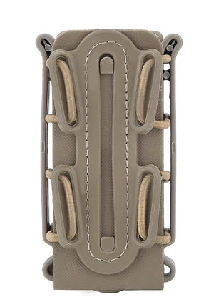 Magazine Pouch 9 mm – Plastic, Quick‑draw Twist, Waterproof, 130 g – Belt & MOLLE Clips – Red / Green / Khaki / Black