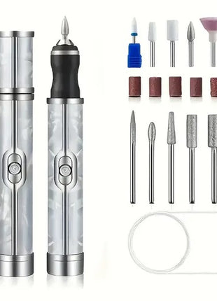 Electric Nail Care Kit 20,000RPM – 19-Piece USB Rechargeable Nail File Set