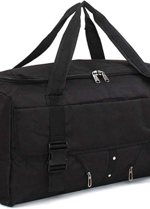 Canvas Duffel Bag 65cm Large Capacity – Waterproof 600D Utility Holdall with Zip & Mesh Pockets
