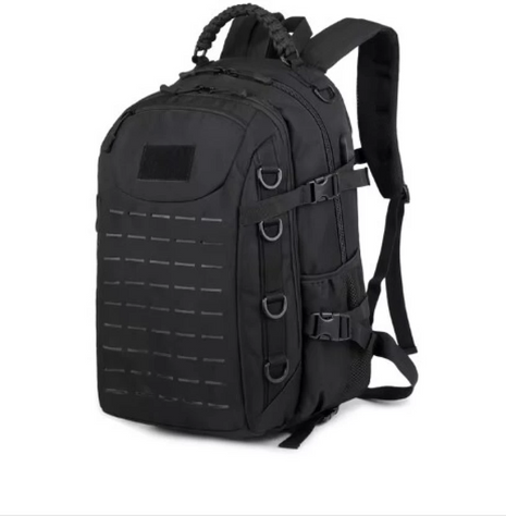 Tactical Military Backpack 10L Nylon with Molle, Laptop Sleeve, Rain Cover