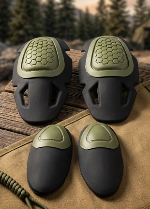 Motorcycle Elbow and Knee Armor Pads – 4-Piece EVA & TPR Impact Protection Inserts – Ergonomic Fit – Multi-Colour