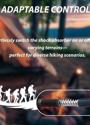 Lightweight Aluminum Telescopic Trekking Pole – Anti-Shock Hiking & Walking Stick (Single Piece)
