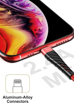 USB-A to Lightning Fast Charging & Data Sync Cable 1 m Braided Nylon 3.0