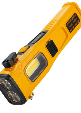 30W COB Multipurpose Emergency Flashlight – 2500 lm, USB Rechargeable, Safety Tools