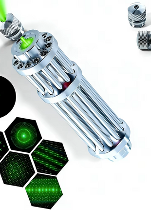 5000mW  Green Laser Pointer – Aluminium Chassis – Black or Silver Finish