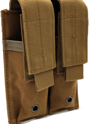 Tactical MOLLE Double Magazine Pouch 600D Nylon 15 cm×10 cm – Fits Double‑Stack 9 mm Pistol Mags