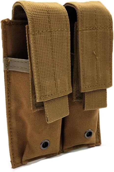Tactical MOLLE Double Magazine Pouch 600D Nylon 15 cm×10 cm – Fits Double‑Stack 9 mm Pistol Mags
