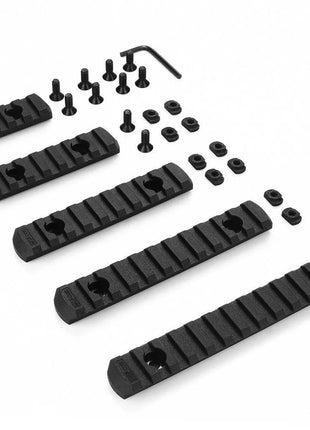 M-LOK Picatinny Rail Adapter Set – 5-Slot to 13-Slot – Lightweight Polymer – Fits Standard M-LOK Systems