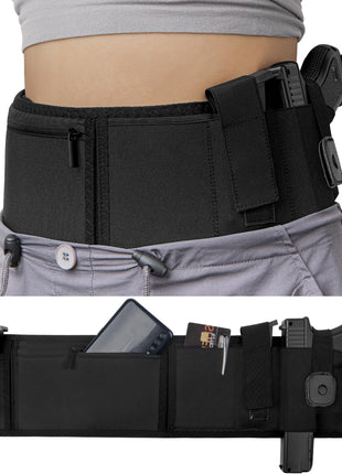 Generic Tactical Belt 130 cm Polyester & Neoprene Concealed‑Carry System – Black