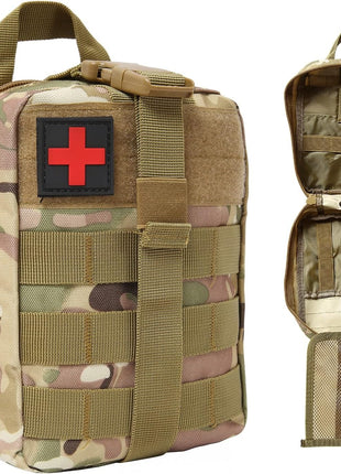 Tactical First Aid Pouch 21×15×10 cm | 1000D Oxford | Emergency Survival – Multiple Colours