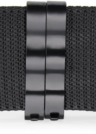 Tactical Belt 5.5cm Nylon Strap + Metal Quick-Release Buckle – S-Style Design – Black Outdoor Use