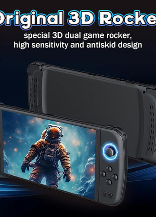 Retro Handheld Gaming Console 256 GB – 50 000+ Games, 7″ IPS, EmuELEC, 3000 mAh, Black