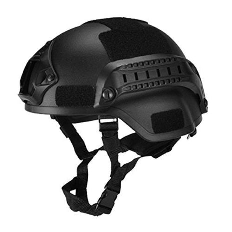 Tactical Helmet ABS Plastic 56–61 cm with NVG Mount & Side Rails – Adjustable Fit