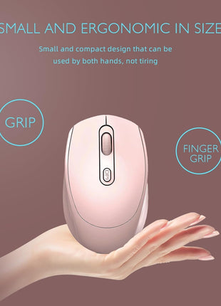 Wireless Rechargeable Mouse – Silent Click – Dual USB & Bluetooth – 1600 DPI