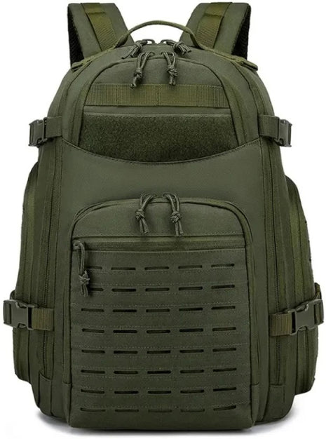 Tactical Backpack 35L Canvas Outdoor Rucksack with Molle System