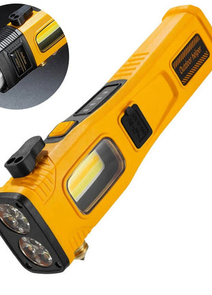 30W COB Multipurpose Emergency Flashlight – 2500 lm, USB Rechargeable, Safety Tools