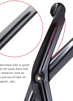 Stainless Steel Bandage Scissors Emergency Trauma Shears with Serrated Blade & Cable Stripper, 18cm, 1 Piece